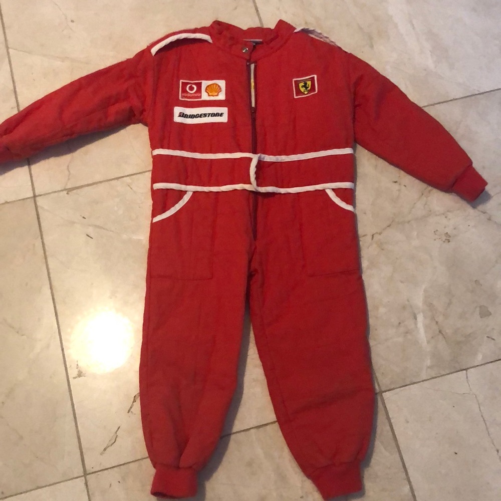 Ferrari pit crew jump costume authentic kids m